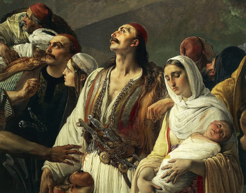 I profughi di Parga - Pinacoteca Tosio Martinengo, Brescia, dettaglio
